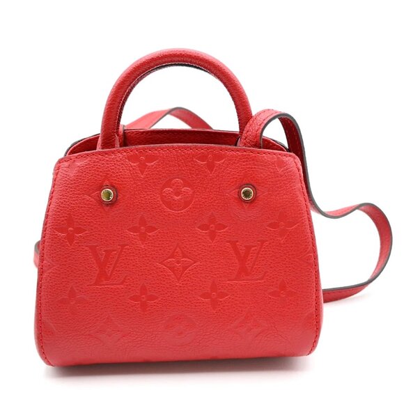 LOUIS VUITTON Montaigne Nano 2Way Hand Bag Monogram Empreinte CY - Picture 3 of 16